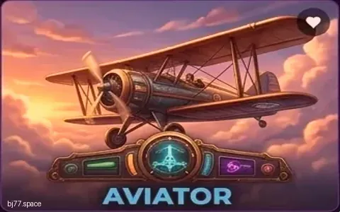 Aviator slot banner on bj77 — Spribe