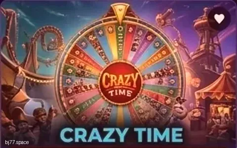 Crazy Time slot banner on bj77 — Evolution